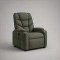 Olive Green Power Recliner with USB Port, 35 x 38 x 41 in